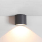 Ray Plafonnier Cylindre Moderne, Métal/Verre, Noir, Extérieur - Neutralighting