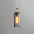 Valentina Luminaires Suspensions Cylindre Moderne Métal/Verre Gris Fumé/Clair Salon/Bureau - Neutralighting