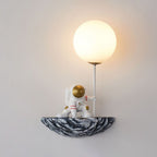 Aria Applique Murale Sphérique Astronaute Design LED Moderne Métal/Verre/Acrylique Blanc Salon - Neutralighting