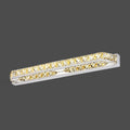 Kristy Applique Murale à Miroir LED Rectangulaire Moderne Cristal Métal Argent Salle de Bain - Neutralighting
