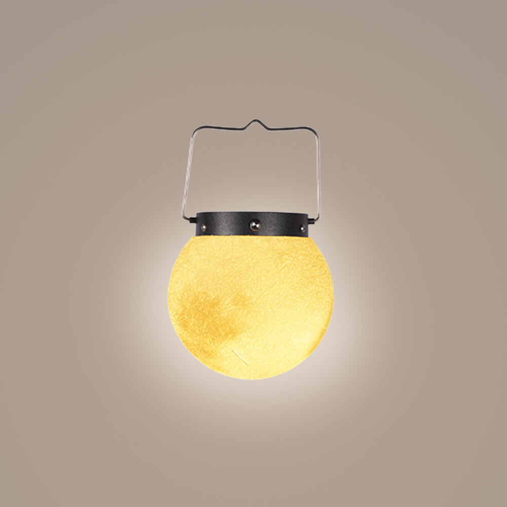 Aria Suspension Extérieure Globe Moderne, Métal/Résine, Or, Jardin - Neutralighting