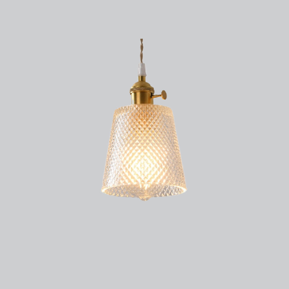 Valentina Luminaires Suspensions Art Deco Floral Vintage Métal/Verre Doré/Clair Salon/Chambre à Coucher - Neutralighting