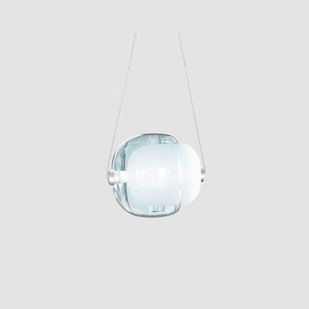 Valentina Design Luminaires Suspensions Bulle Moderne LED Verre Bleu/Jaune/Rose/Blanc Salon/Chambre à Coucher - Neutralighting