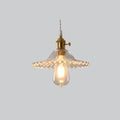 Valentina Luminaires Suspensions Art Deco Floral Vintage Métal/Verre Doré/Clair Salon/Chambre à Coucher - Neutralighting