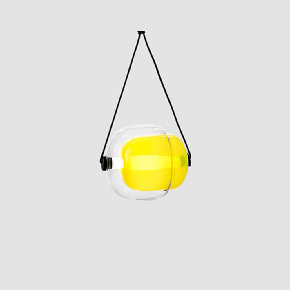 Valentina Design Luminaires Suspensions Bulle Moderne LED Verre Bleu/Jaune/Rose/Blanc Salon/Chambre à Coucher - Neutralighting