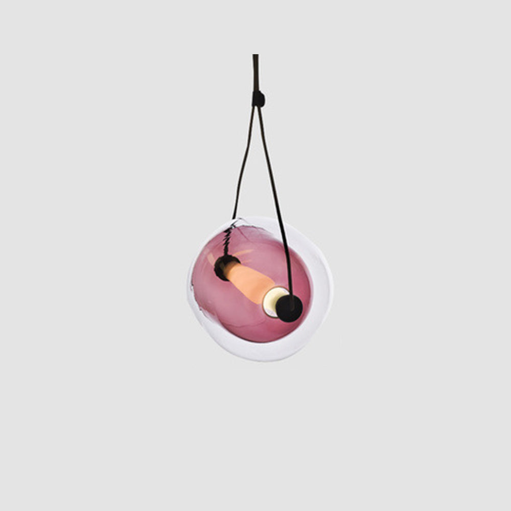 Valentina Design Luminaires Suspensions Bulle Moderne LED Verre Bleu/Jaune/Rose/Blanc Salon/Chambre à Coucher - Neutralighting