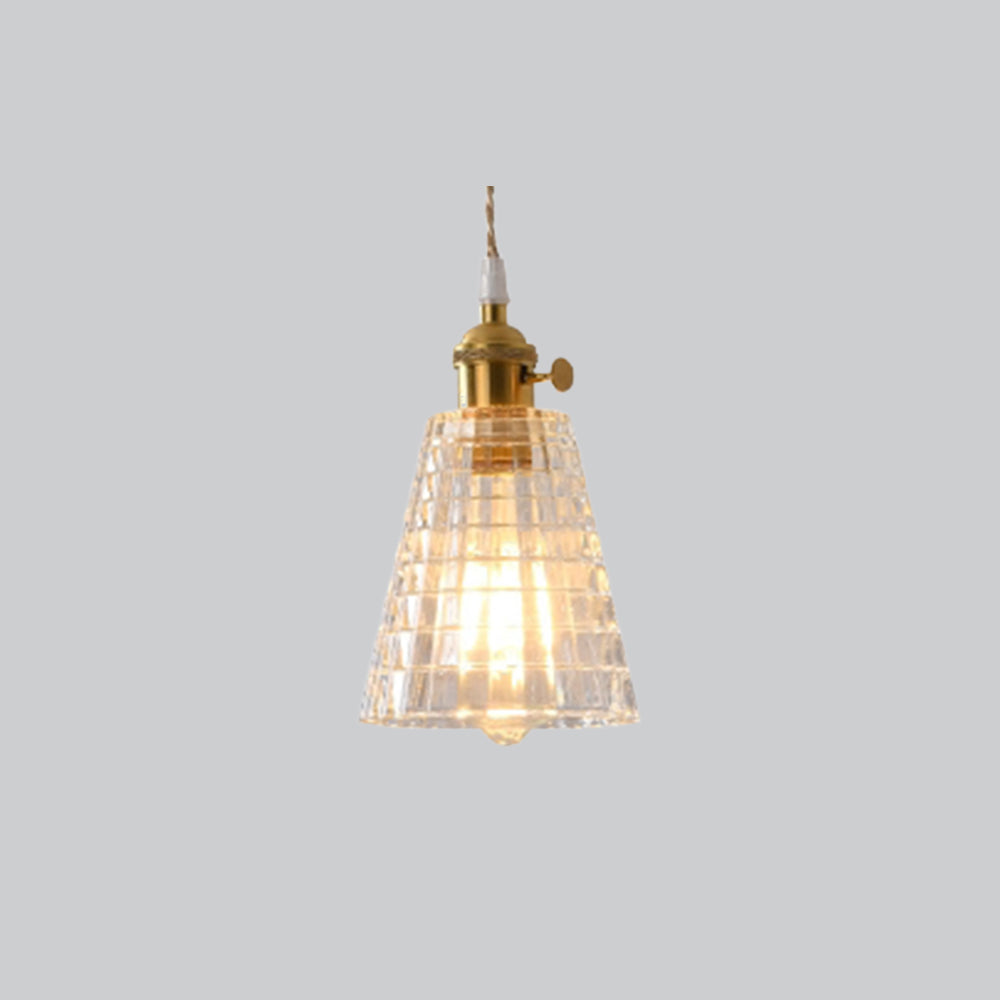 Valentina Luminaires Suspensions Art Deco Floral Vintage Métal/Verre Doré/Clair Salon/Chambre à Coucher - Neutralighting