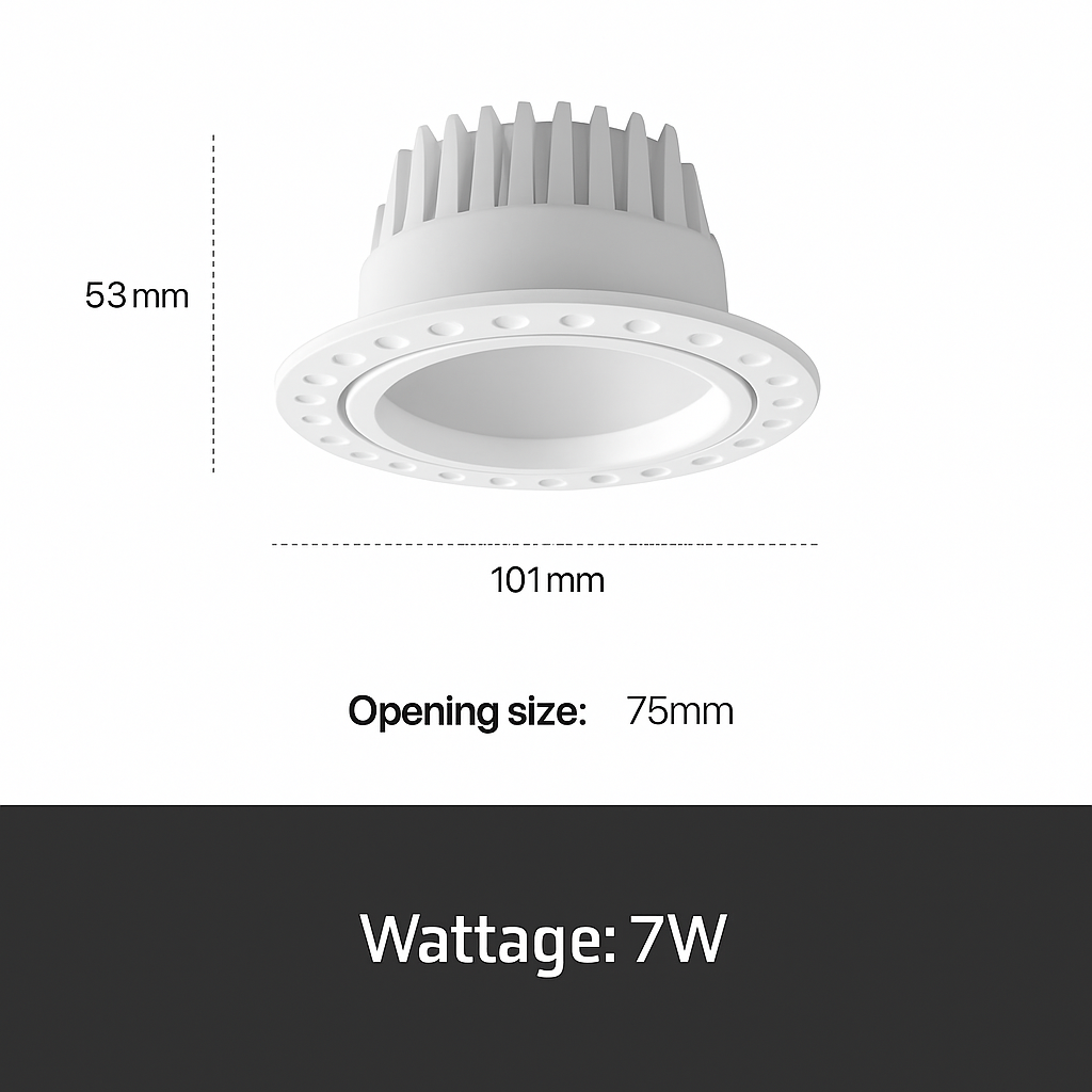Spot smart led encastré anti-éblouissement aluminium sans bordure Lorène Balade - Une Présence Décorative Affirmée