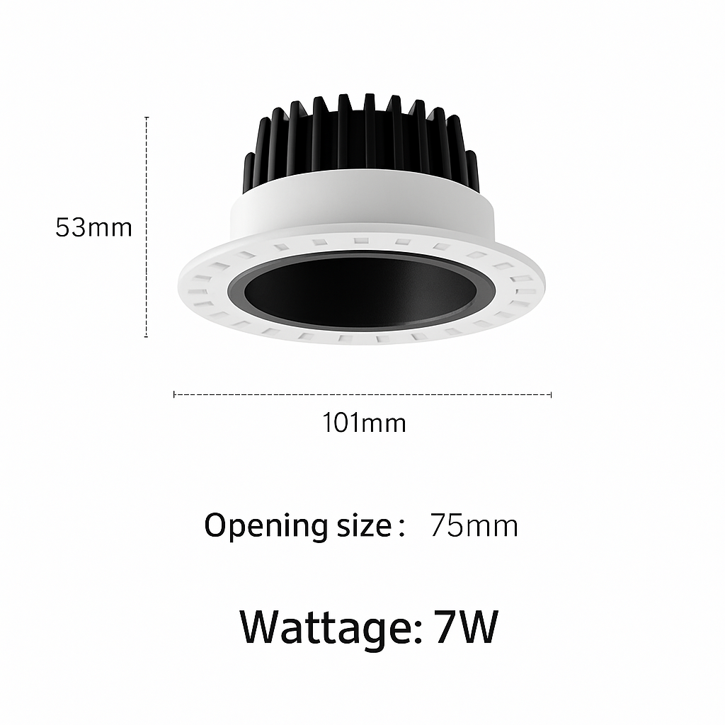 Spot smart led encastré anti-éblouissement aluminium sans bordure Lorène Balade - Une Présence Décorative Affirmée