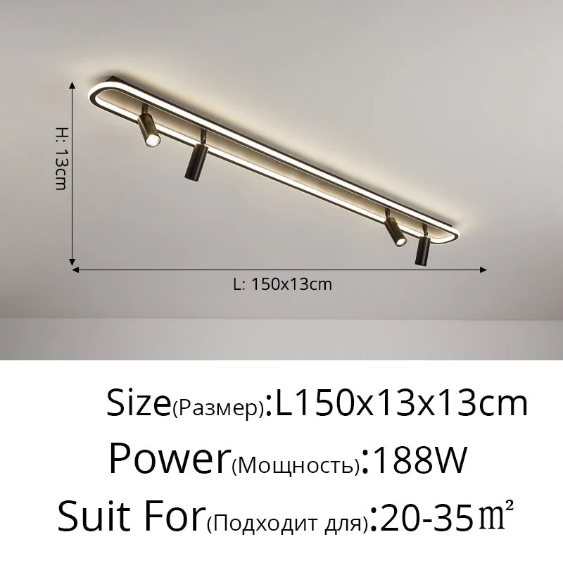 Spot éclairage led intérieur déco minimaliste moderne pour lustre Albane Silhouette - Lignes Épurées & Atmosphère Sereine