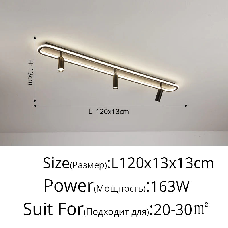 Spot éclairage led intérieur déco minimaliste moderne pour lustre Albane Silhouette - Lignes Épurées & Atmosphère Sereine