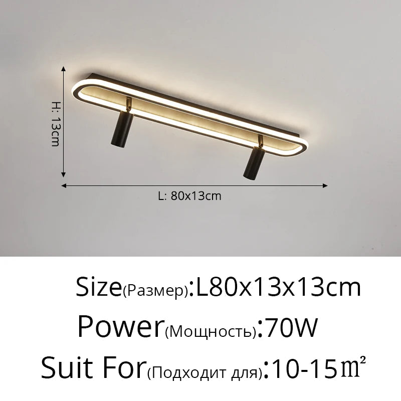 Spot éclairage led intérieur déco minimaliste moderne pour lustre Albane Silhouette - Lignes Épurées & Atmosphère Sereine