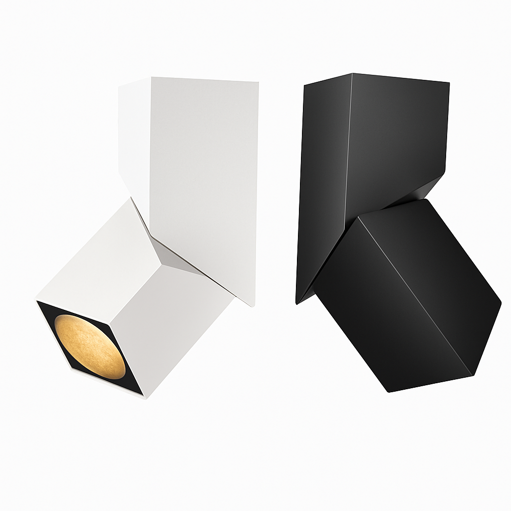 Spot — Cubique rectangle à LED orientables