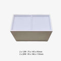 Spot design LED en forme de cube en aluminium Beal Estelle Florilège - Une Présence Décorative Affirmée