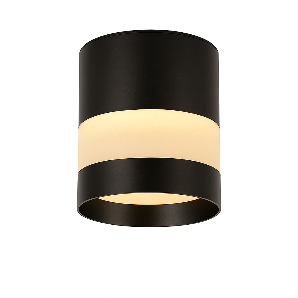 Spot design LED rond avec bande lumineuse Loft Marcel Éclaircie - Courbes Douces & Décor Équilibré