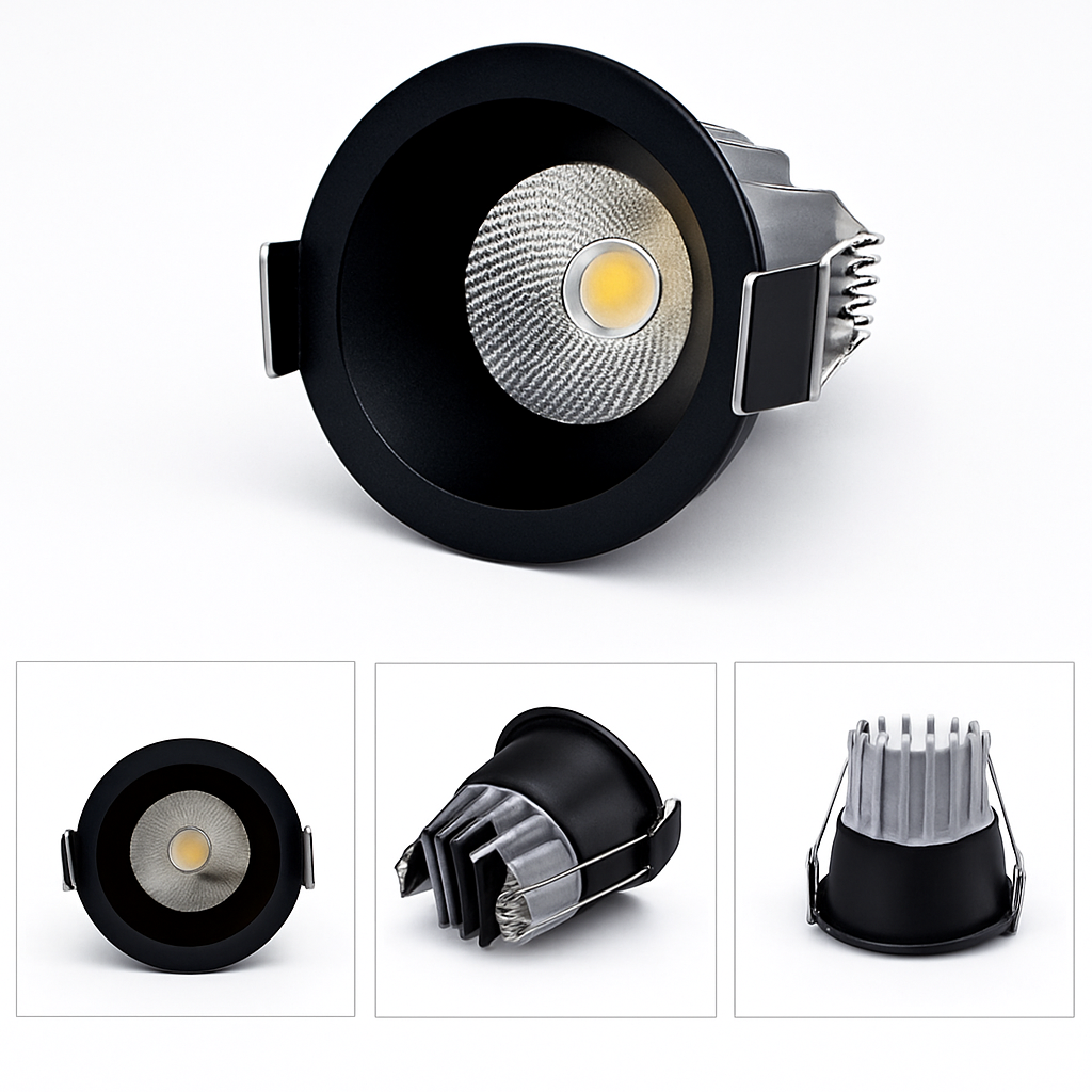 Spot Dimmable LED 3W 5W Anti-éblouissement LED LED éclairage chambre cuisine COB encastré Éden Accord en Aluminium - Caractère & Élégance dans le Décor