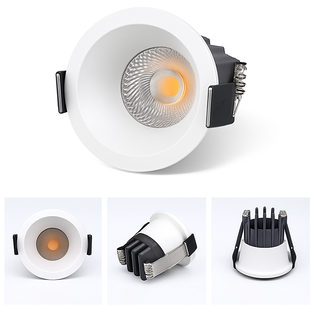 Spot Dimmable LED 3W 5W Anti-éblouissement LED LED éclairage chambre cuisine COB encastré Éden Accord en Aluminium - Caractère & Élégance dans le Décor