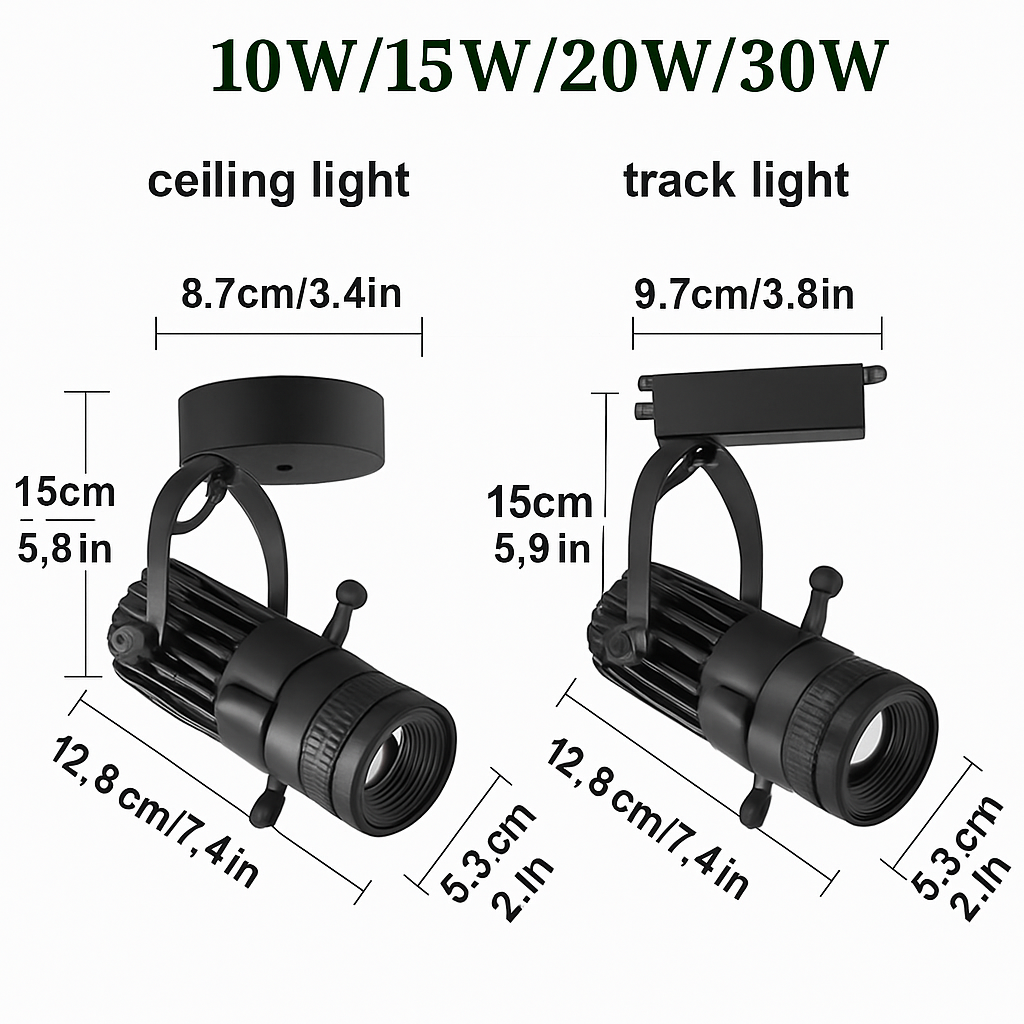Spot — Dirigeable LED à ouverture réglable