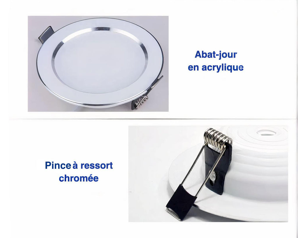 Spot encastrable salle de bain à intensité variable IP65