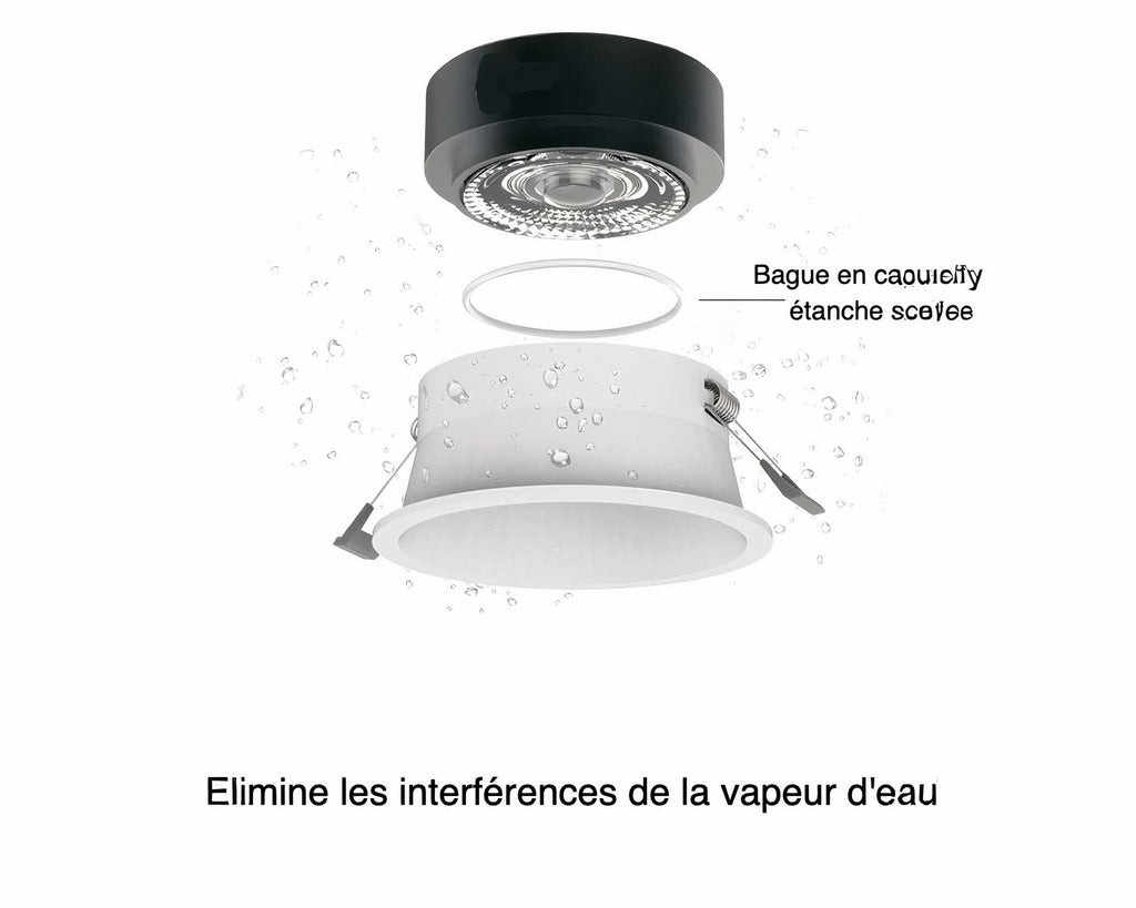 Spot encastrable salle de bain bord ultra mince