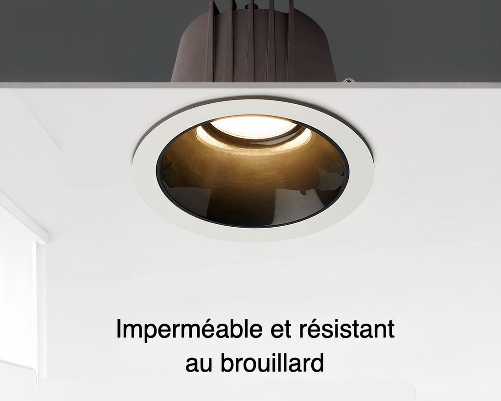 Spot encastrable salle de bain en aluminium