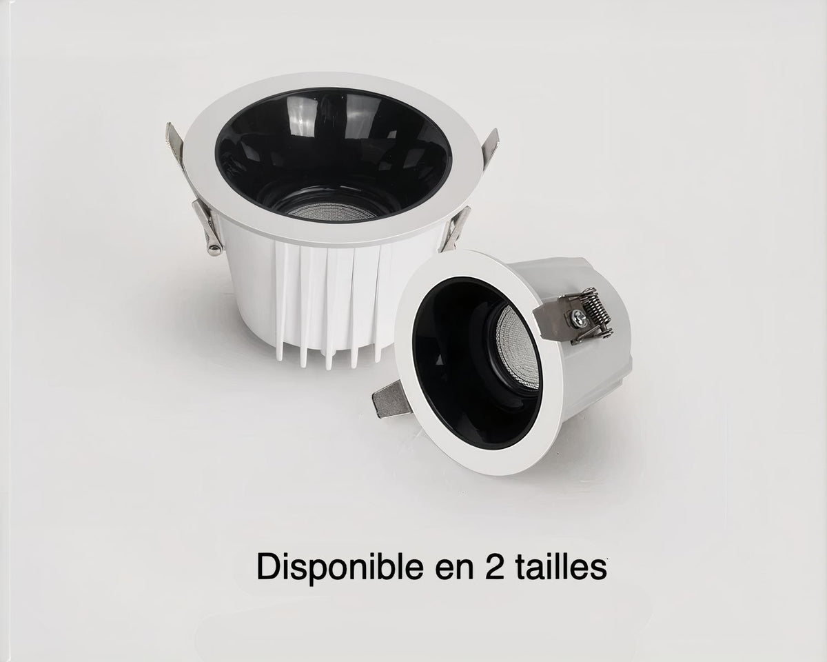 Spot encastrable salle de bain en aluminium