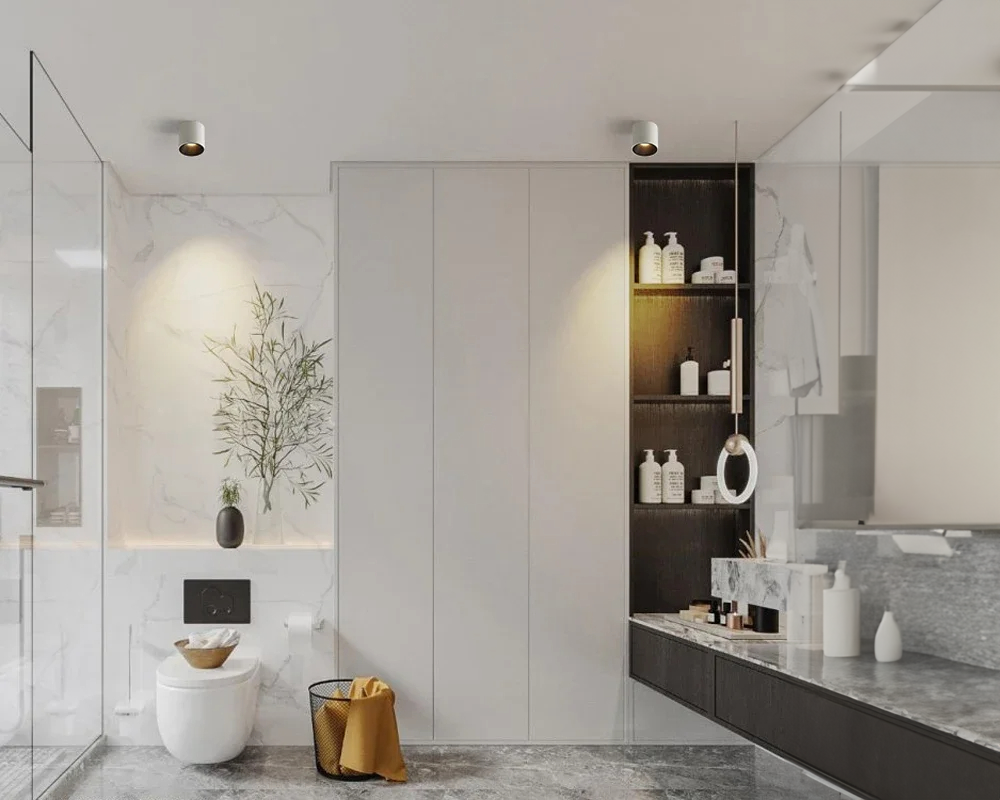 Spot étanche plafond salle de bain IP65
