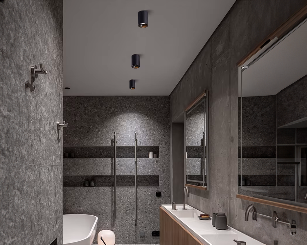 Spot étanche plafond salle de bain IP65