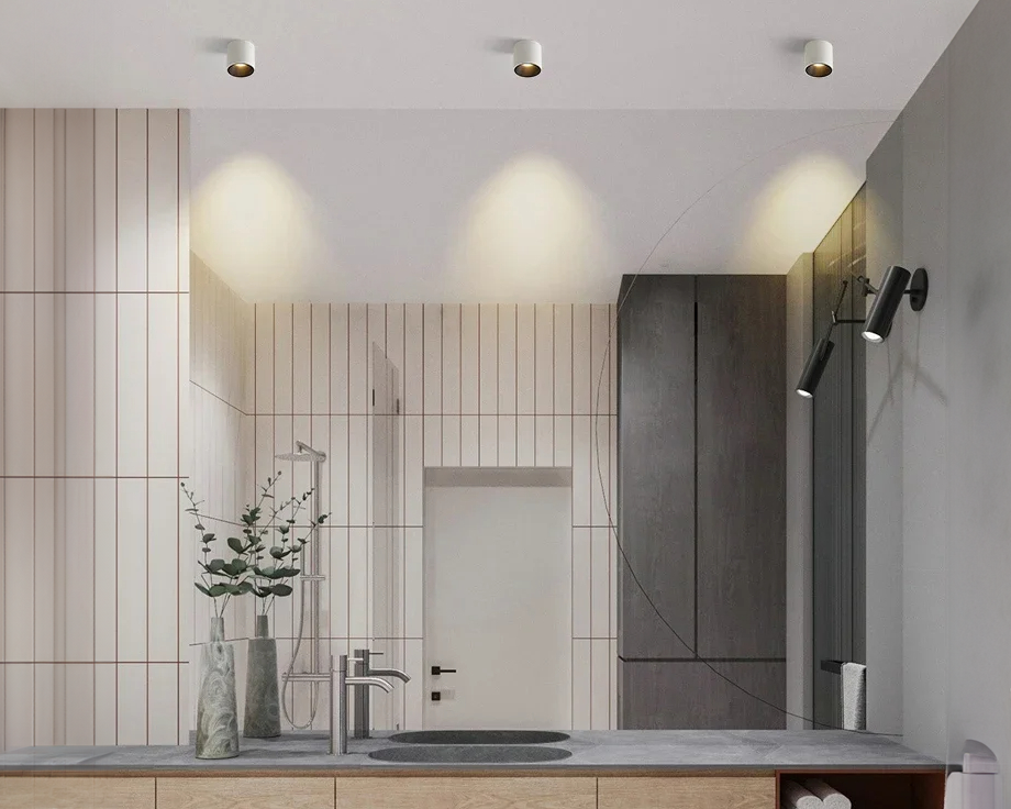 Spot étanche plafond salle de bain IP65