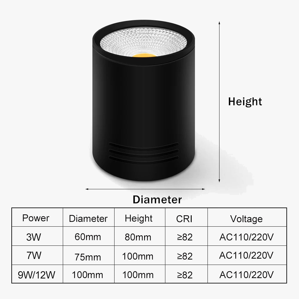 Spot led cob à intensité variable pour décoration intérieure Daphné Florilège en Aluminium - Une Présence Décorative Affirmée