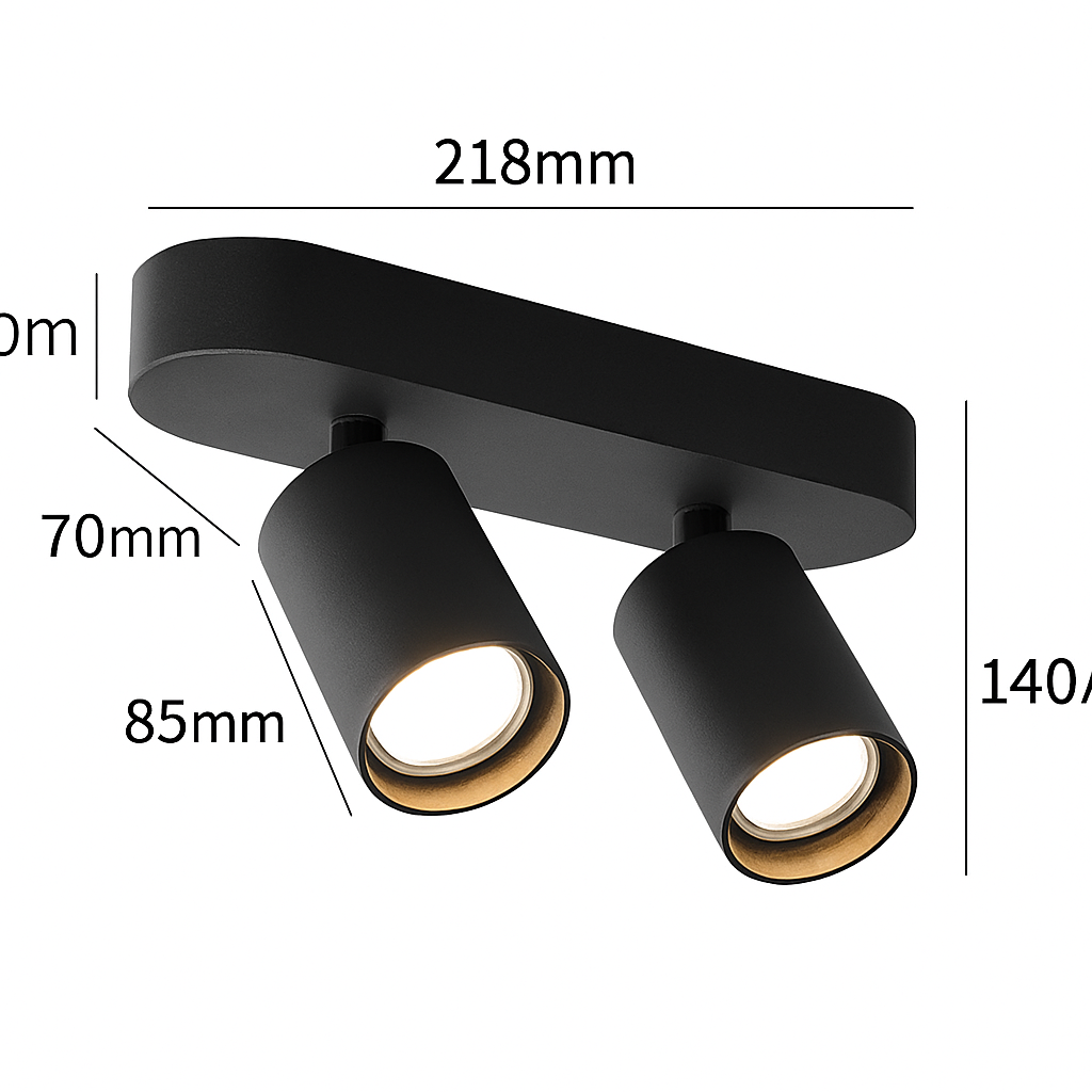 Spot led cob rotatif pour décoration intérieure créative Élias Clarté en Aluminium - Caractère & Élégance dans le Décor
