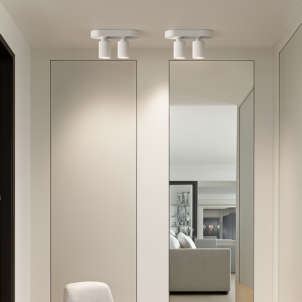 Spot led cob rotatif pour décoration intérieure créative Élias Clarté en Aluminium - Caractère & Élégance dans le Décor