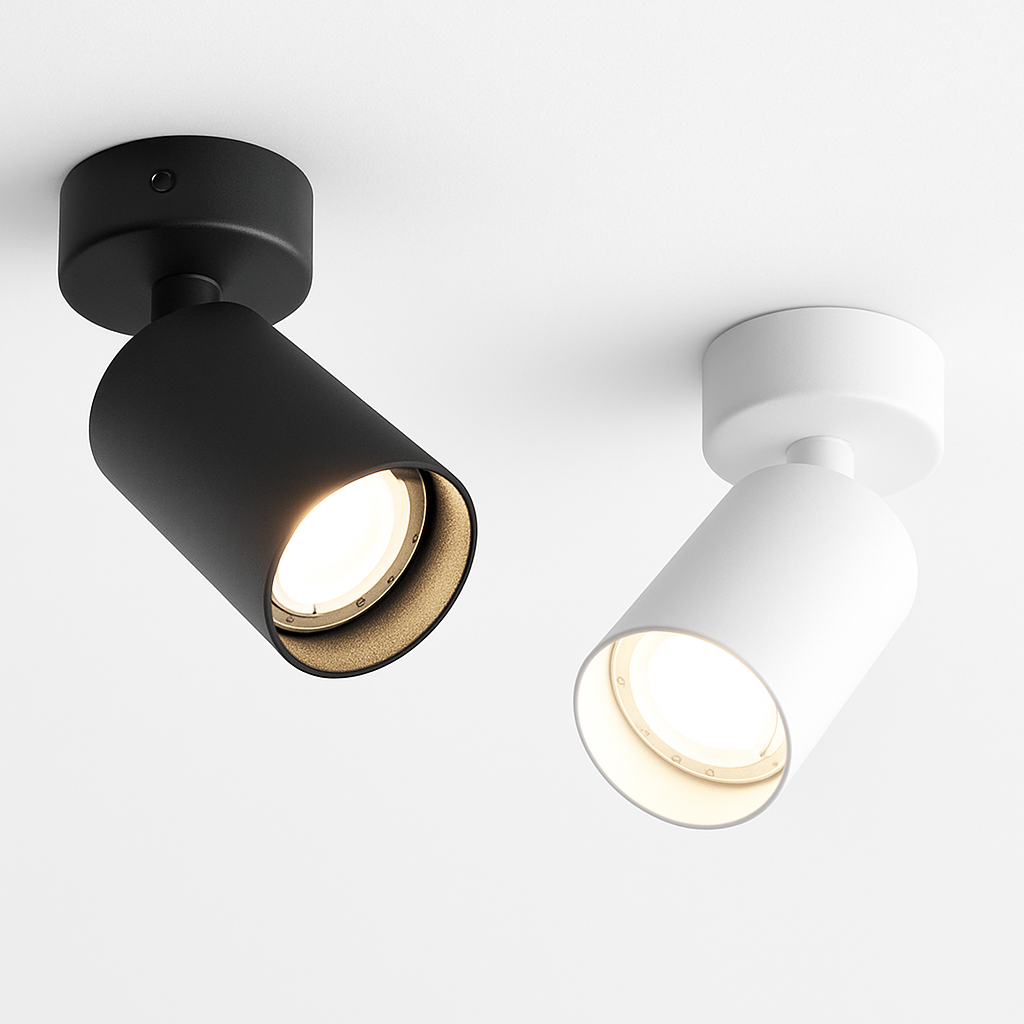 Spot led cob rotatif pour décoration intérieure créative Élias Clarté en Aluminium - Caractère & Élégance dans le Décor