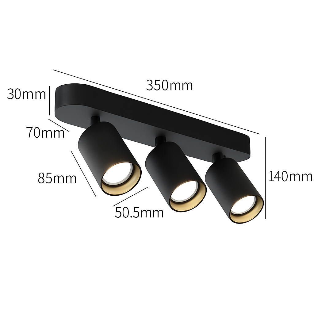 Spot led cob rotatif pour décoration intérieure créative Élias Clarté en Aluminium - Caractère & Élégance dans le Décor