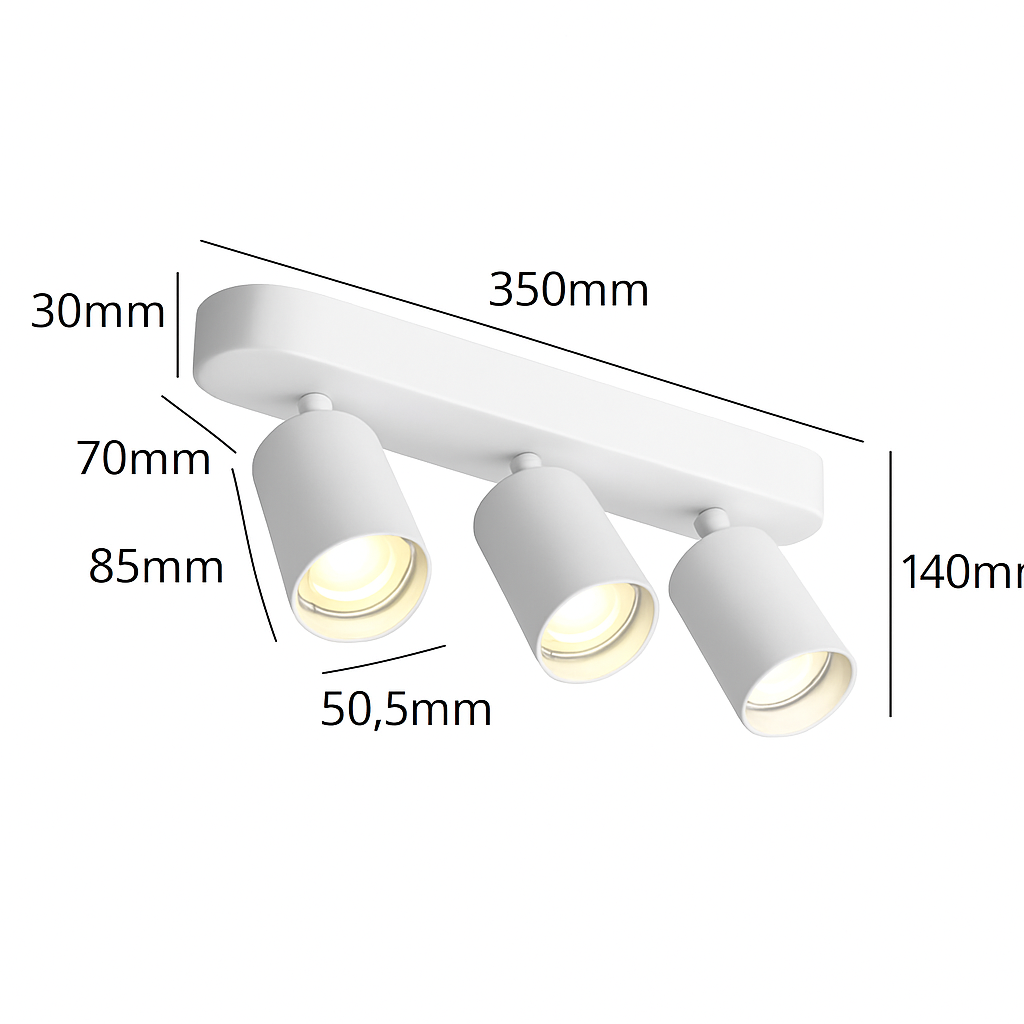 Spot led cob rotatif pour décoration intérieure créative Élias Clarté en Aluminium - Caractère & Élégance dans le Décor