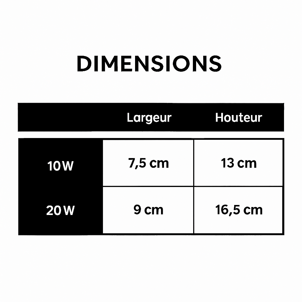 Spot — LED directionnel (noir ou blanc)