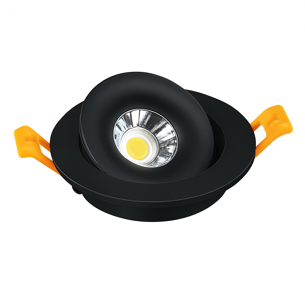 Plafonnier — LED Downlight encastré plafonnier 7W12W18W24W Dimmable blanc noir intérieur LED Spot lumière 360 ° réglable pour salon