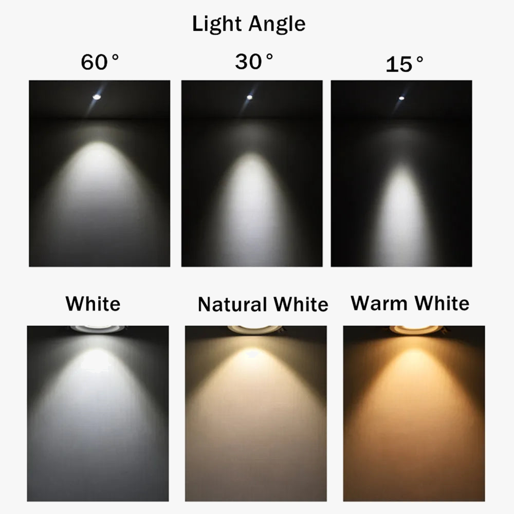 Spot led encastré avec faisceau réglable pour éclairage ciblé Véra Balade en Aluminium - Lignes Dessinées & Décor Raffiné