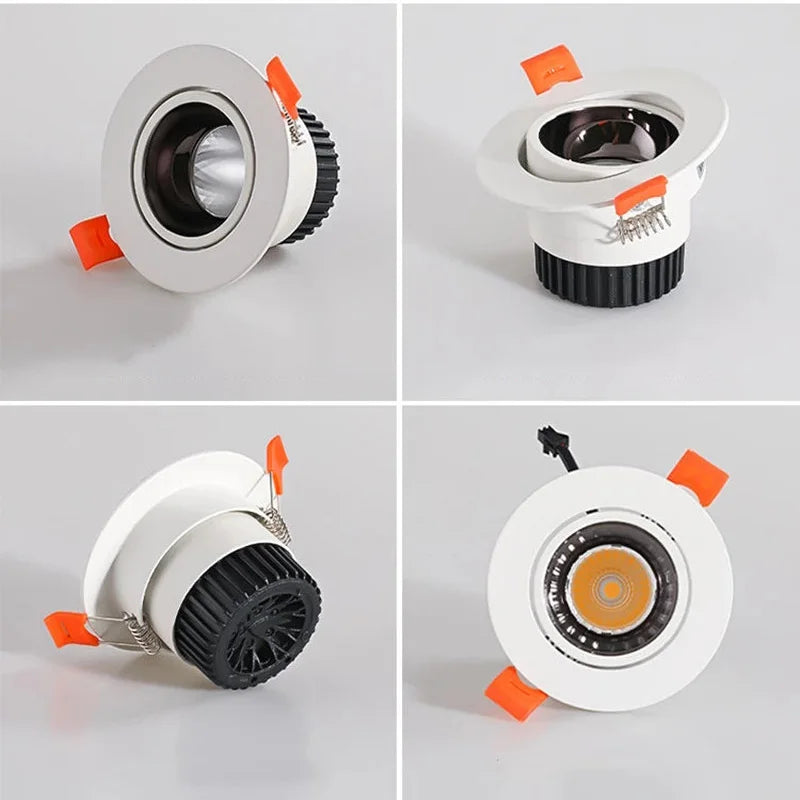 Spot led encastrable antireflet avec intensité variable pour éclairage intérieur Madeline Équinoxe en Aluminium - Lignes Dessinées & Décor Raffiné