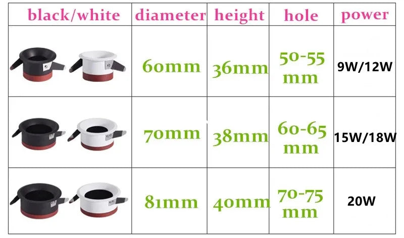 Spot led encastrable antireflet intensité variable puce epistar Perrine Esquisse en Aluminium - Une Présence Décorative Affirmée