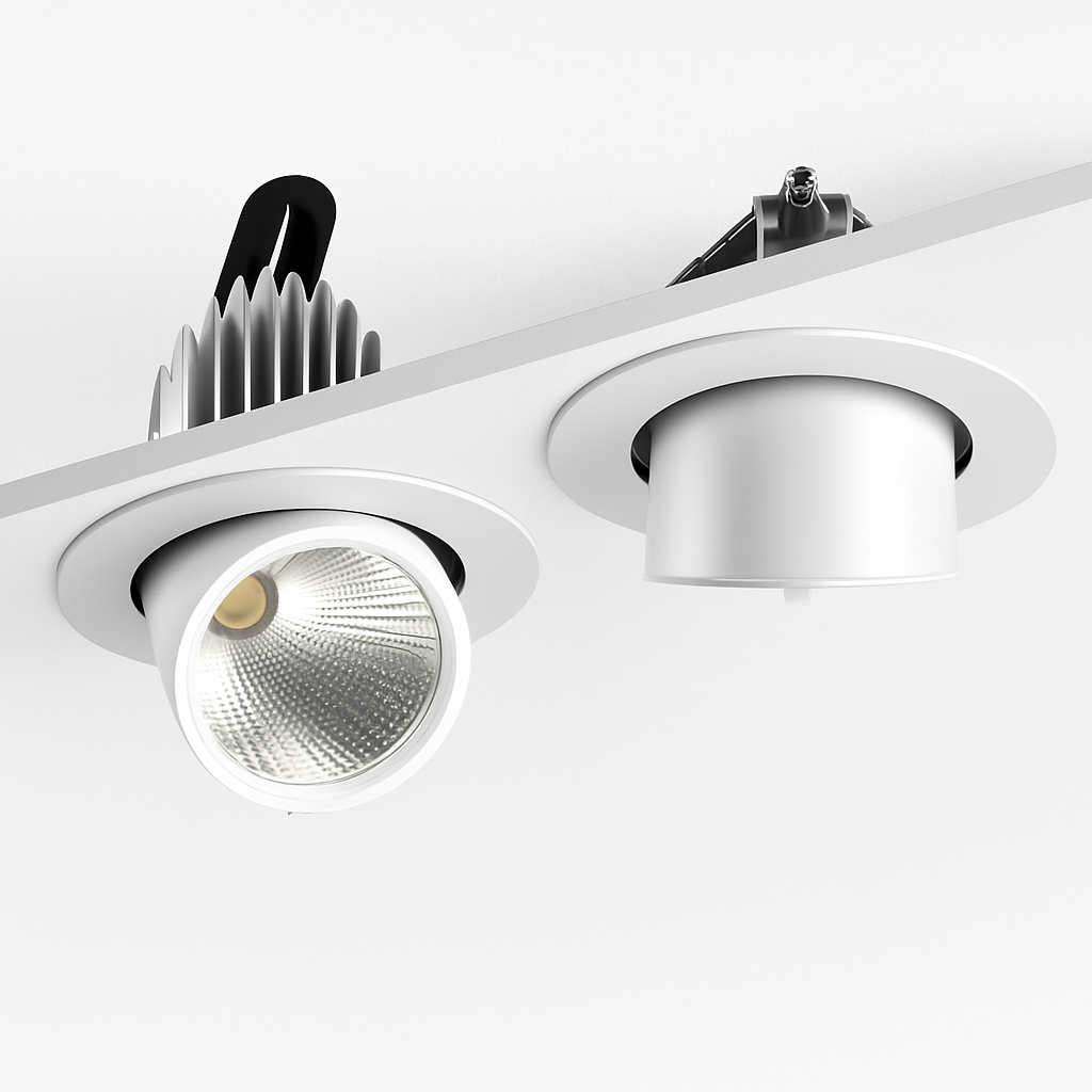 Spot led encastrable avec angle de faisceau réglable Élise Équinoxe en Aluminium - Caractère & Élégance dans le Décor