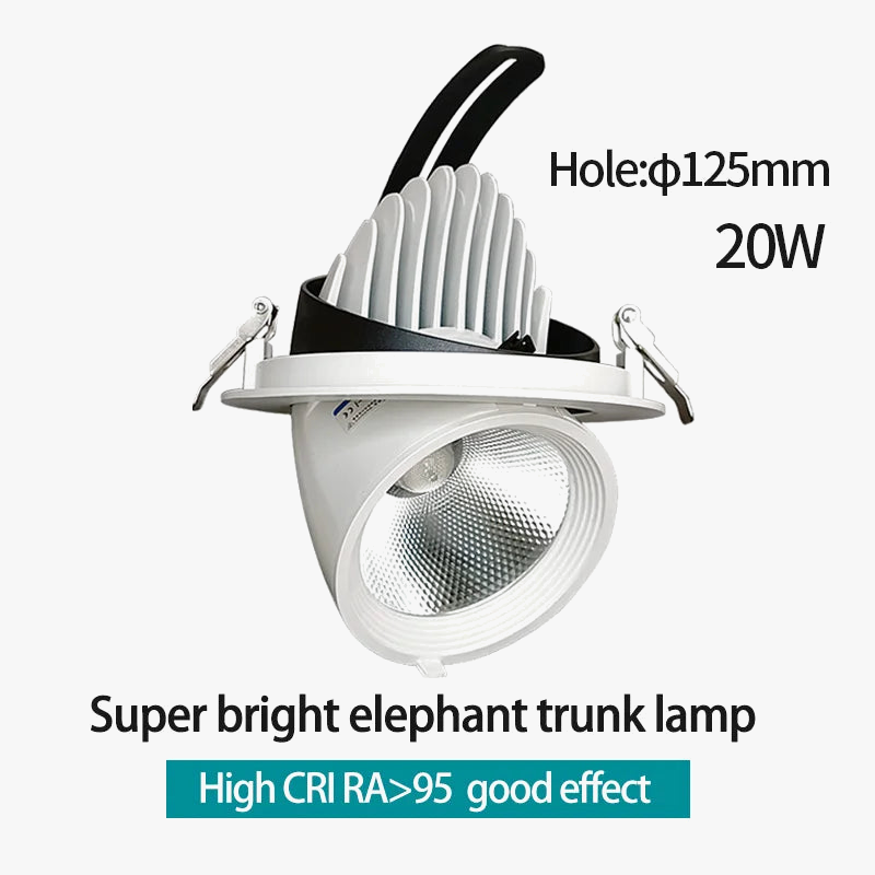 Spot led encastrable avec angle de faisceau réglable pour magasin commercial Marin Résonance en Aluminium - Une Présence Décorative Affirmée