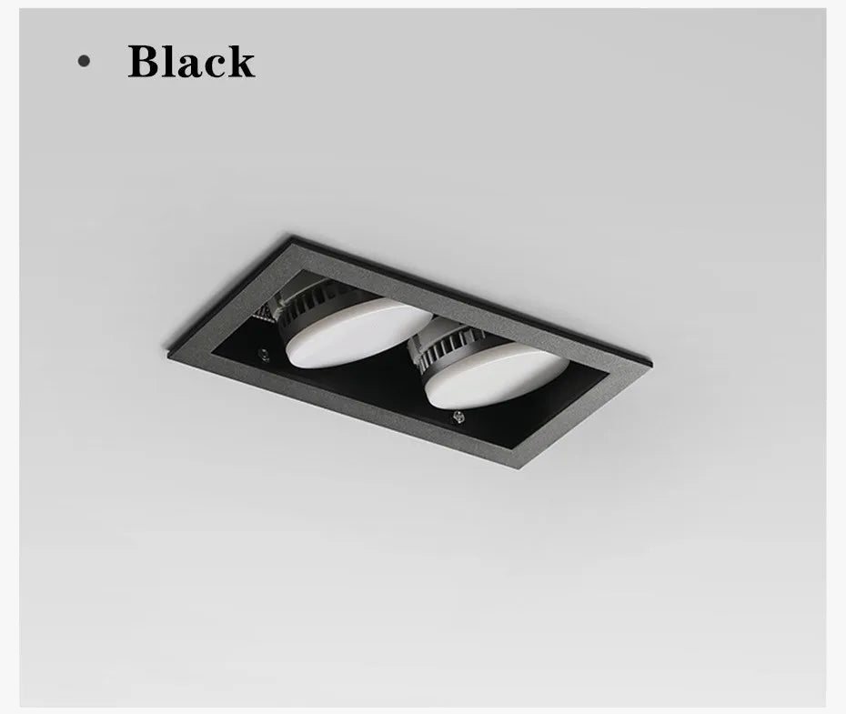 Spot led encastrable plafond sans éblouissement Alban Rondeau en Aluminium - Caractère & Élégance dans le Décor