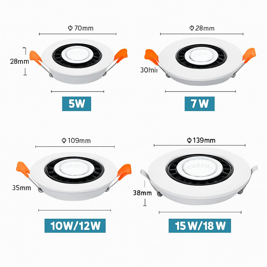 Spot led encastrable rotatif 360 degrés pour intérieur Adélie Horizon en Aluminium - Simplicité & Caractère au Quotidien