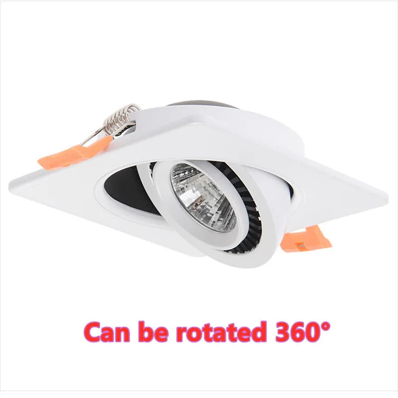 Spot led encastrable rotatif et réglable de haute qualité Elvire Résonance en Aluminium - Caractère & Élégance dans le Décor