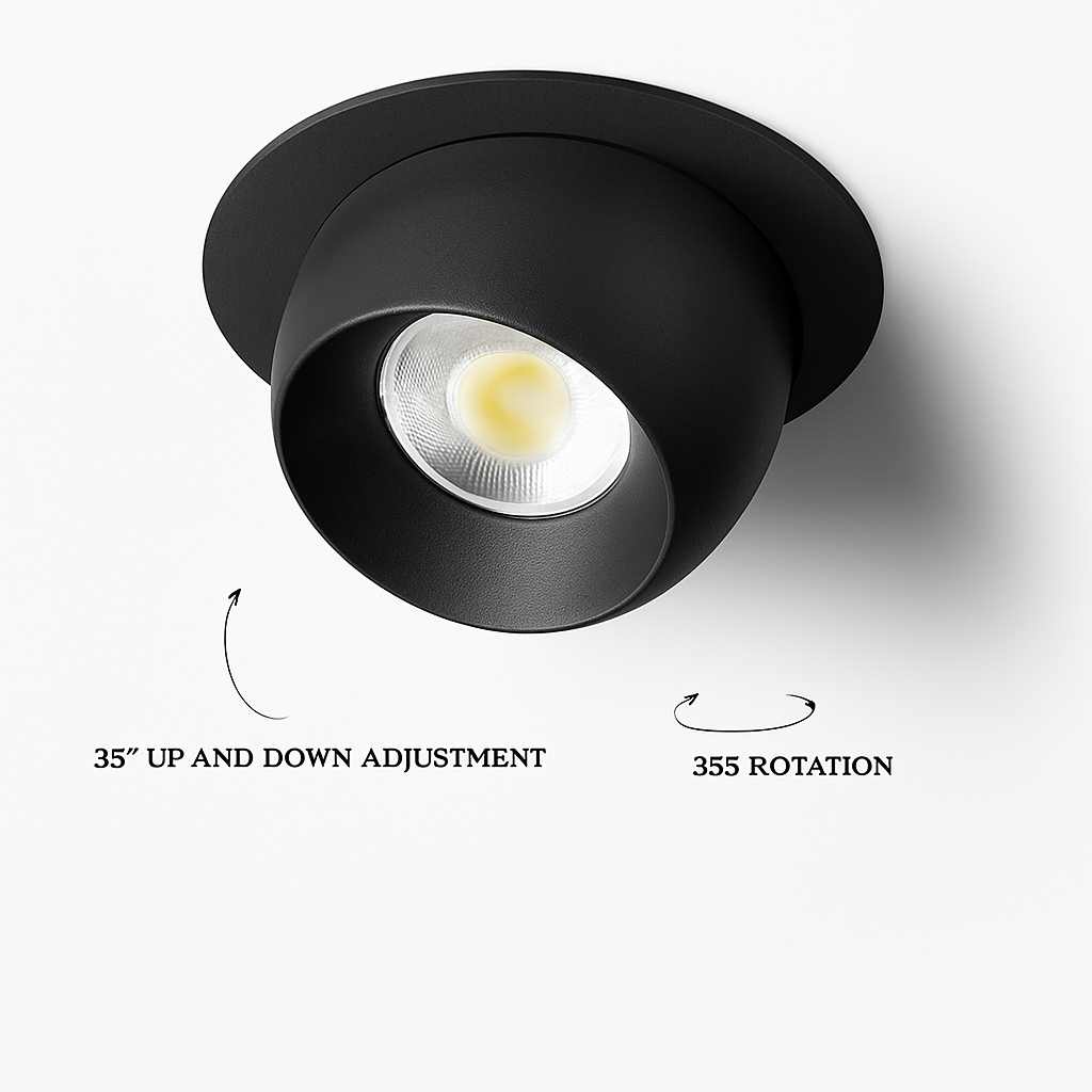 Spot led encastrable rotatif à intensité variable éclairage intérieur Pauline Ligne en Aluminium - Lignes Dessinées & Décor Raffiné