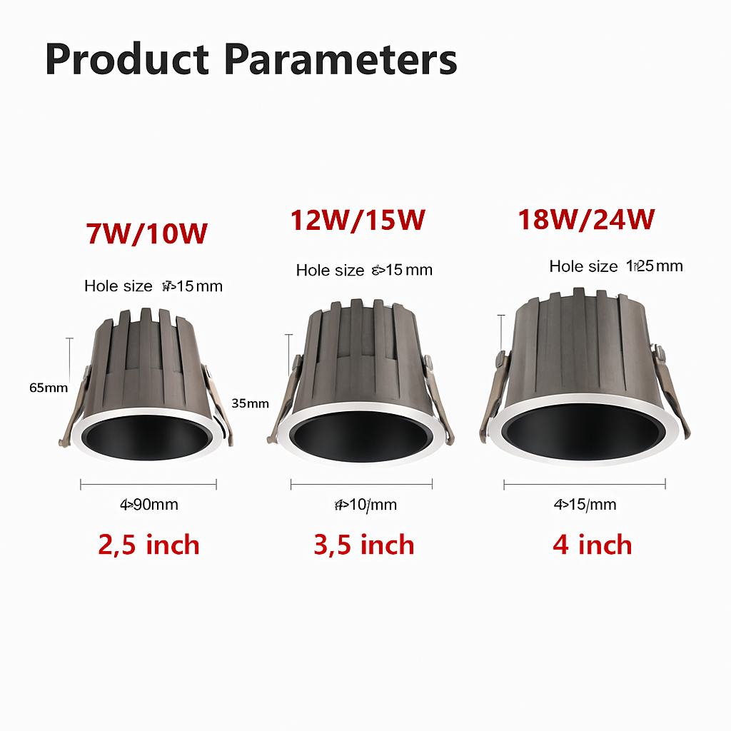 Spot — LED encastrable étanche antireflet pour intérieur et extérieur