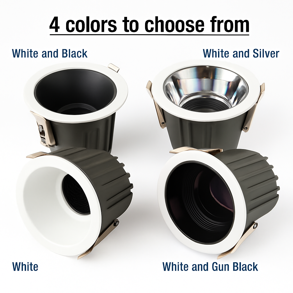 Spot — LED encastrable étanche antireflet pour intérieur et extérieur
