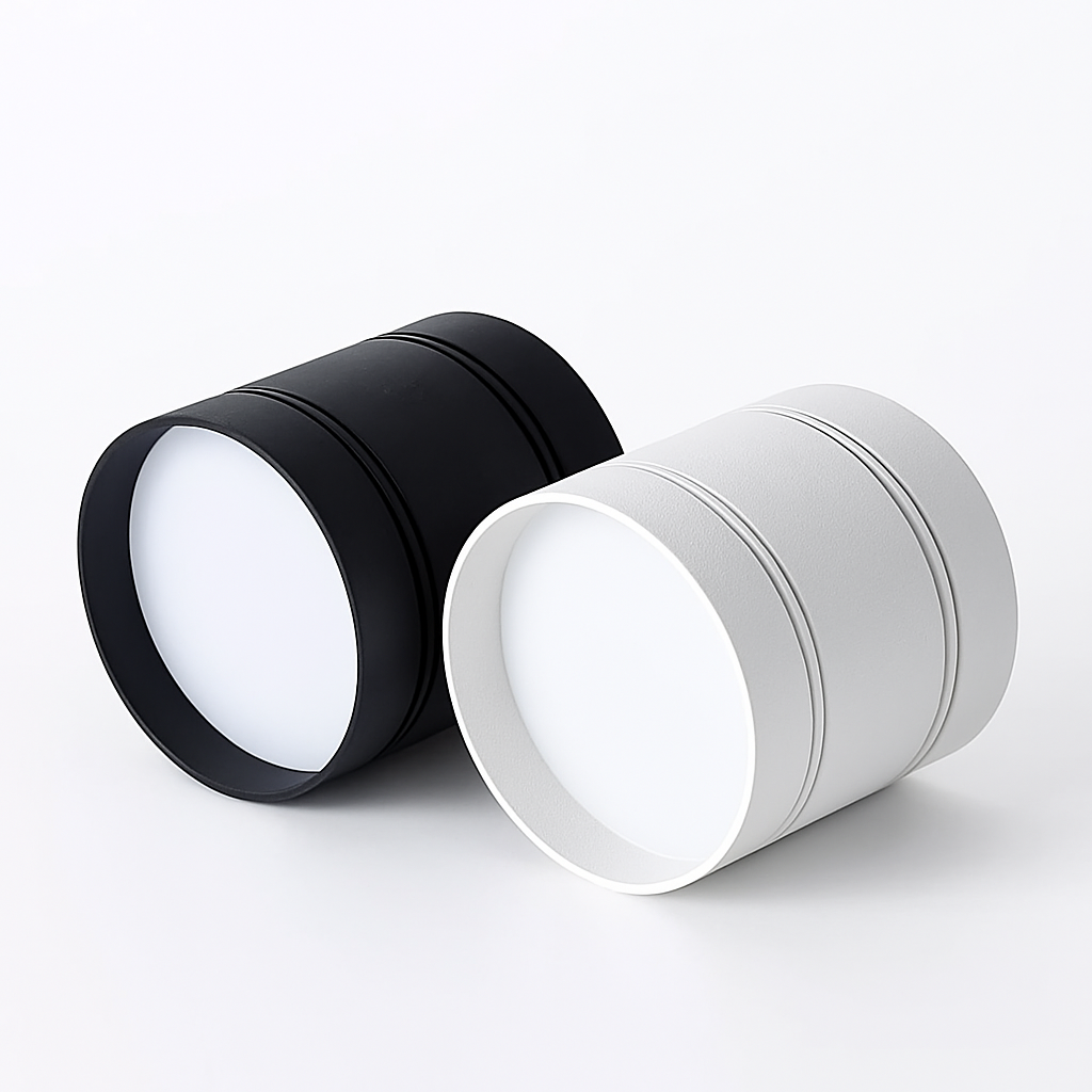 Plafonnier — LED à intensité variable 6W9W12W15W20W COB LED plafonniers AC110-220V pas d'ouverture cylindre
