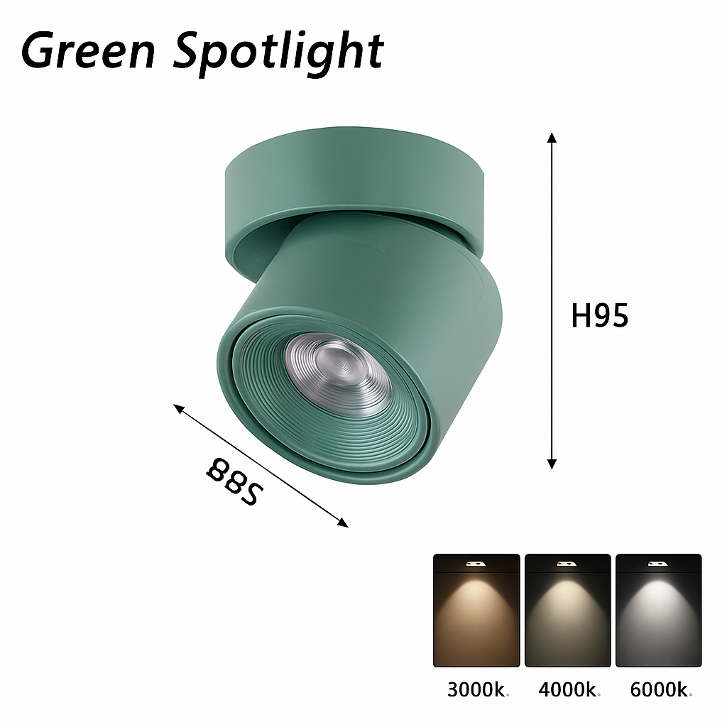 Spot led moderne 360° réglable en aluminium pour intérieur Samia Chant - Une Note Actuelle dans le Décor